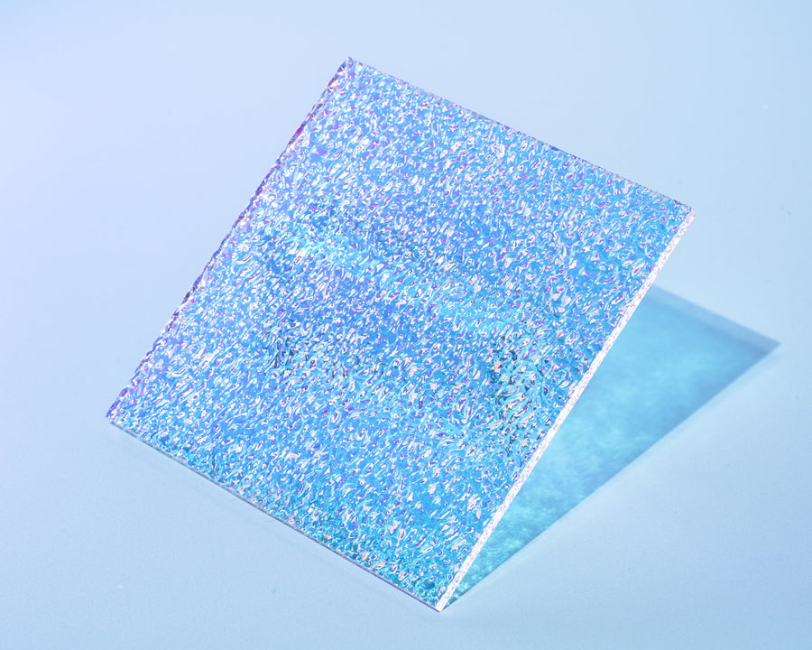Acrylic Iridescent Effect Boards Prop Club Ice Pattern Square 