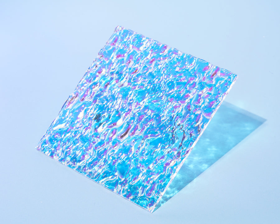 Acrylic Iridescent Effect Boards Prop Club Water Ripple Square 
