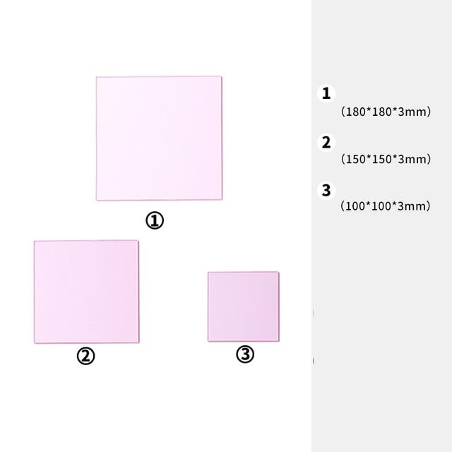 Colored Acrylic Board Sets Photography Props Prop Club Pink Squares 