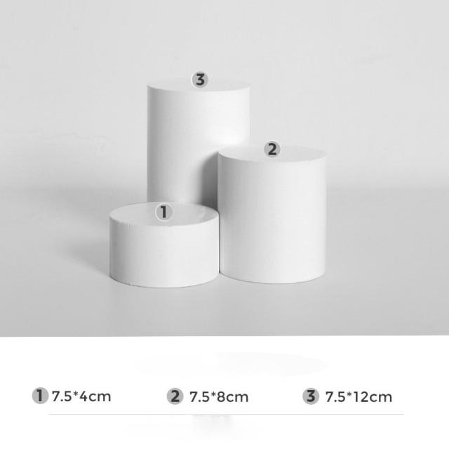 Cylindrical Podiums Background Props Prop Club Small Set 