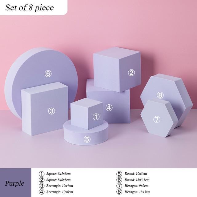 Essential Styling Shapes (Sets of 8) Prop Club Purple 