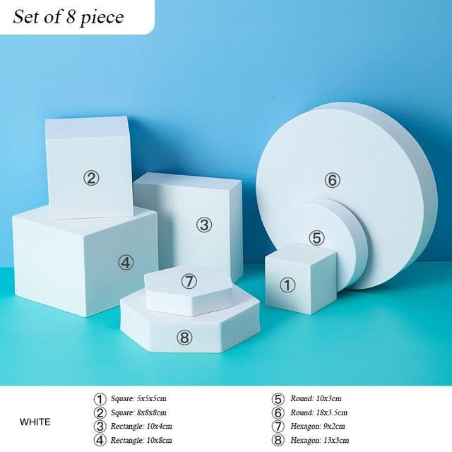 Essential Styling Shapes (Sets of 8) Prop Club White 