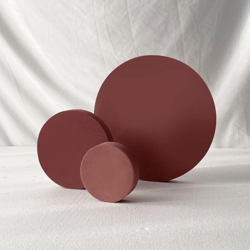 Geometric Round Foam Stying Blocks Prop Club Red 