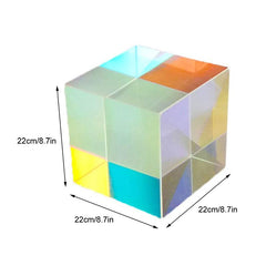 Glass Prism Cube Photography Prop Prop Club Small 