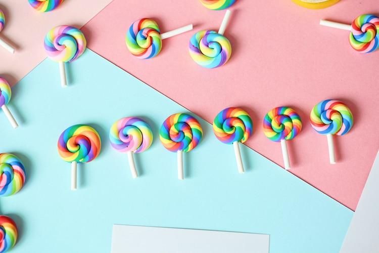 Mini Rainbow Lollipop Colorful Cream Sugar INS Photography Props Photo Studio Accessories DIY Decorations estudio fotografico Prop Club 
