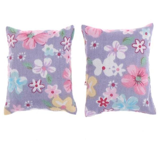 Miniature Beach Pillows Prop Club Lilac Floral 