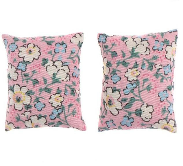 Miniature Beach Pillows Prop Club Pink Floral 