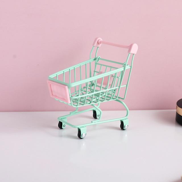 Miniature Pastel Shopping Carts Prop Club Pastel Green 
