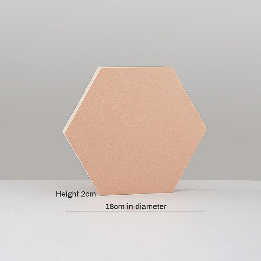 Peach Modern Geometric Photography Prop Sets (Stairs/Arches/Shapes) Prop Club Hexagon 