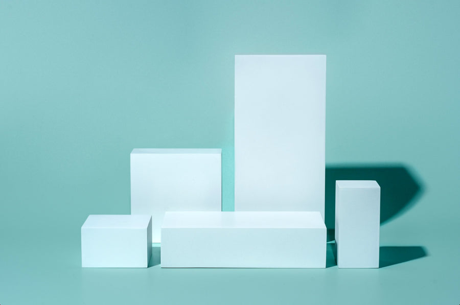resin product photograhy riser set 5 piece rectangular prop club
