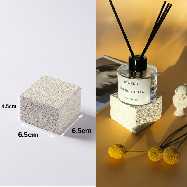 Textured Natural Stone Geometric Shaped Displays Prop Club Rectangle (S) 