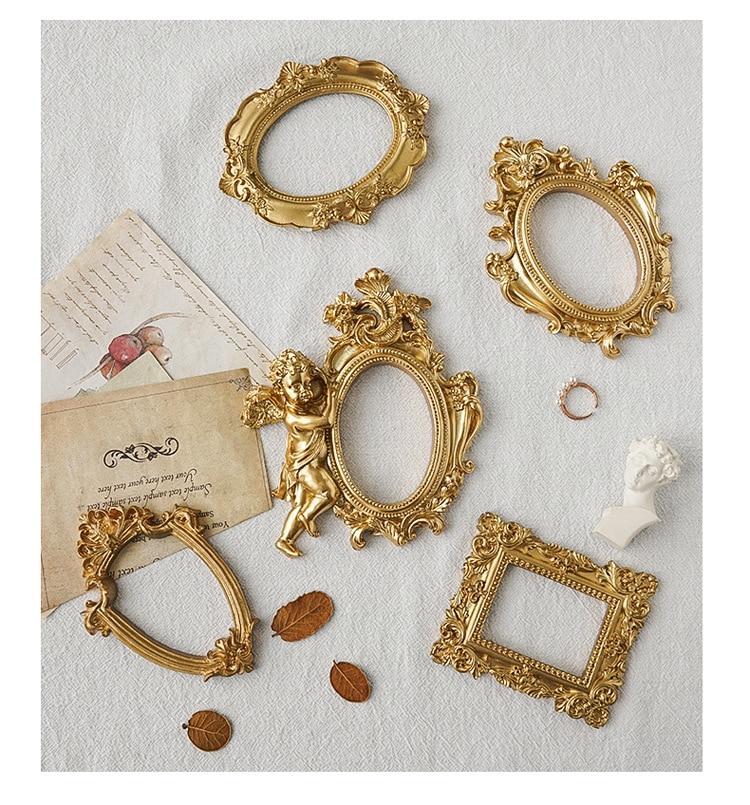 Vintage Golden Photo Frame Photography Props Prop Club 
