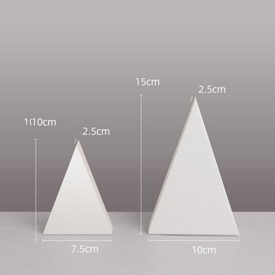 White Geometric Photography Prop Sets (Stairs/Arches/Shapes) Prop Club 2 Triangles 